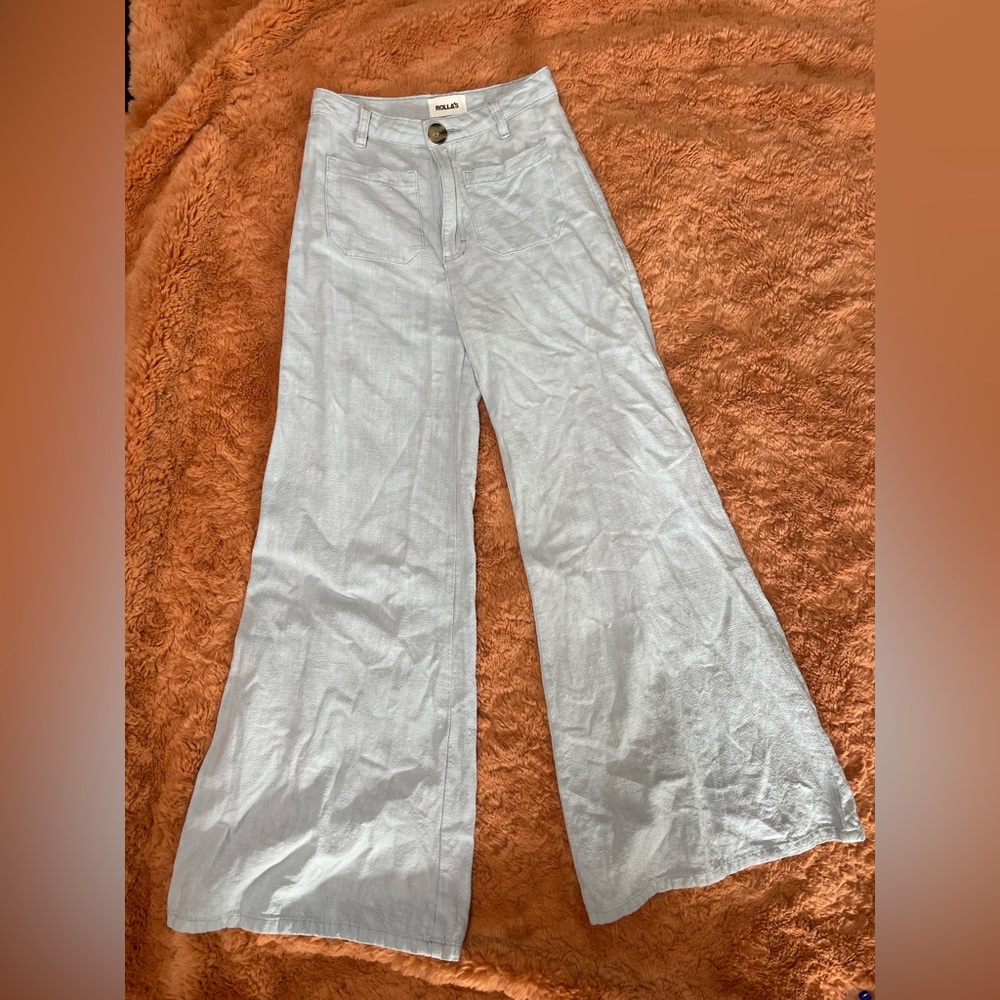 Rolla’s Sailor Linen Blend Flare Pant
